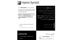Desktop Screenshot of hybridsyntax.com